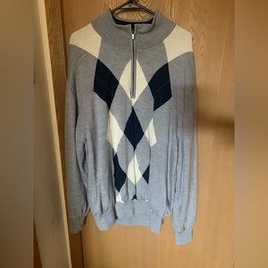 Mens Golf Footjoy Lined Performance Sweater XXL in grey